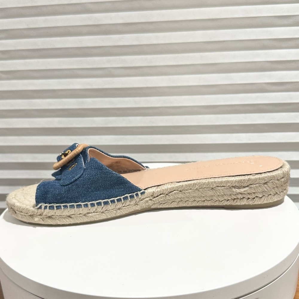 🌹VERONICA BEARD🌹Apa Denim Espadrille Sandals Size: 11 - Picture 4 of 10